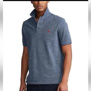 Polo by Ralph Lauren Heather Navy Polo with Red Pony